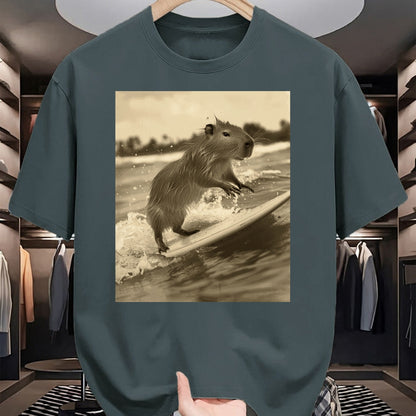 Cute Capybara Shirt, Funny Capybara Unisex T-Shirt/Hoodie/Sweatshirt HLT00 - Funny Graphic Capybara Long Sleeve T-Shirt (8)