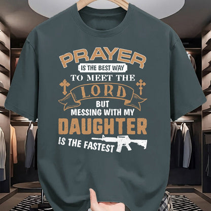 Gift for Dad Shirt, Funny Dad Unisex T-Shirt/Hoodie/Sweatshirt HLT00 – Father Day Funny For Proud Daddy Dad If You Mess My Daughter T-Shirt