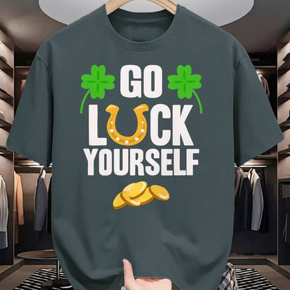 Patrick Day Shirts for Family, Funny Patrick Day shirts, st patrick's day Unisex T-Shirt/Hoodie/Sweatshirt HLT00 - Go Luck Yourself T-Shirt St Patrick Day 2022 Shirt Idea T-Shirt