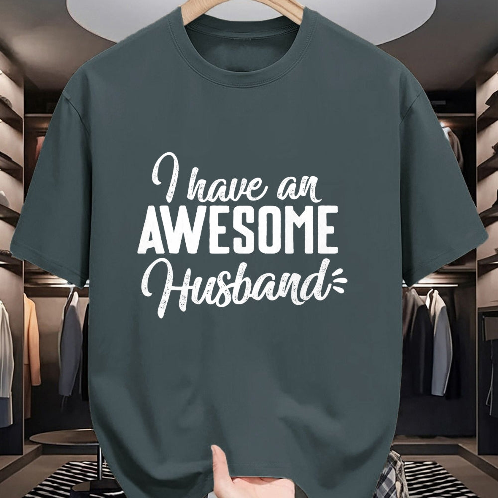 Best Wife Shirt, Wife and Husband Unisex T-Shirt/Hoodie/Sweatshirt HLT00 - Cute Gifts For Wife - I Have an Awesome Husband T-Shirt