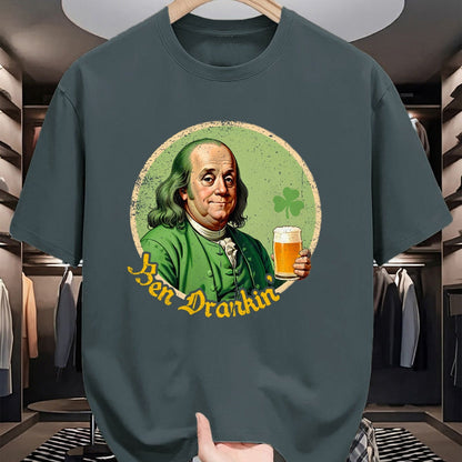 Patrick Day Shirts for Family, Funny Patrick Day shirts, st patrick's day Unisex T-Shirt/Hoodie/Sweatshirt HLT00 - Ben Drankin Shenanigan Clover Irish Shamrock St Patrick Day T-Shirt