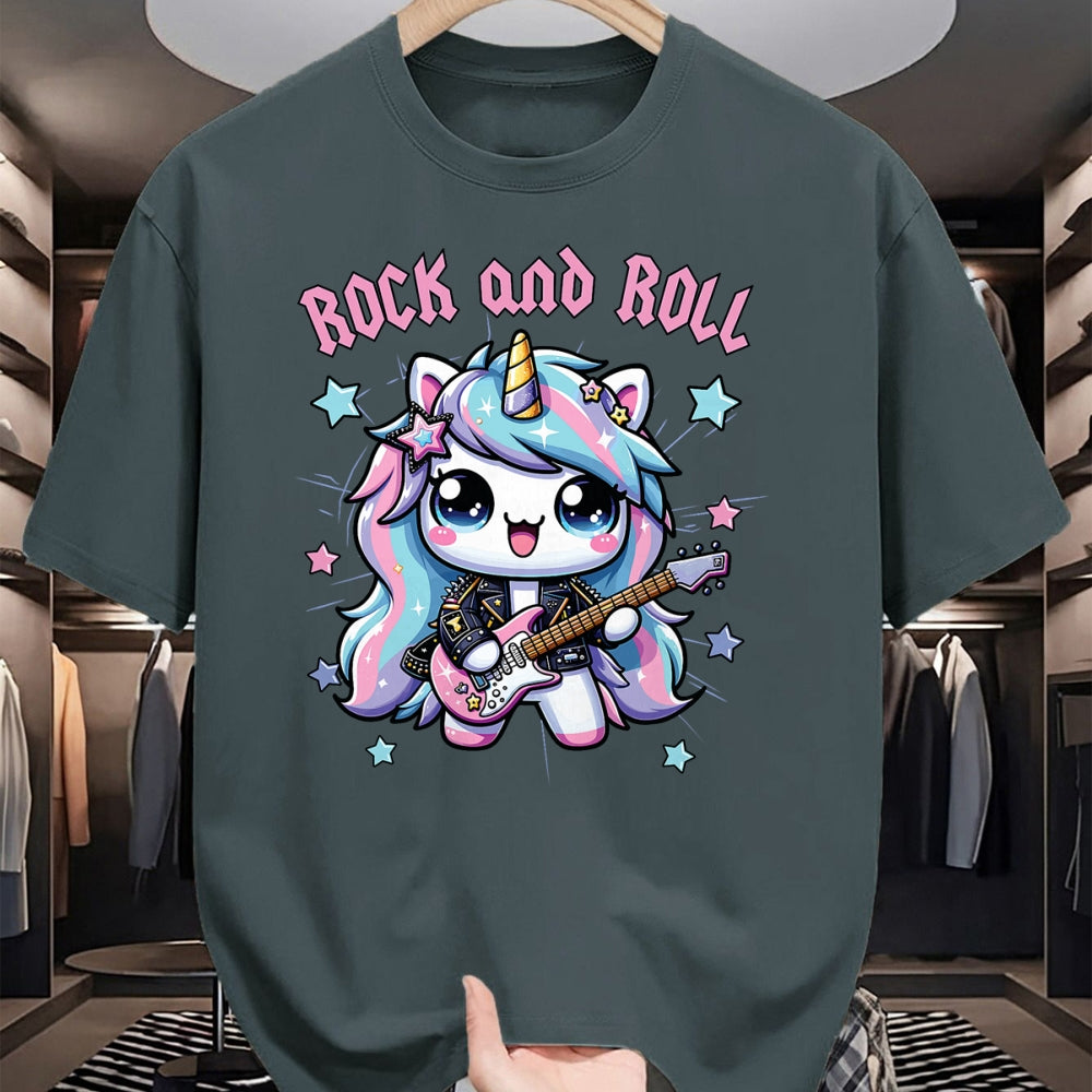 Guitar Lover Shirt, Funny Guitar UnisexT-Shirt/Hoodie/Sweatshirt HLT00 - Girls Rock, Unicorn Rock Star, Unicorn Girls Rock and Roll T-Shirt
