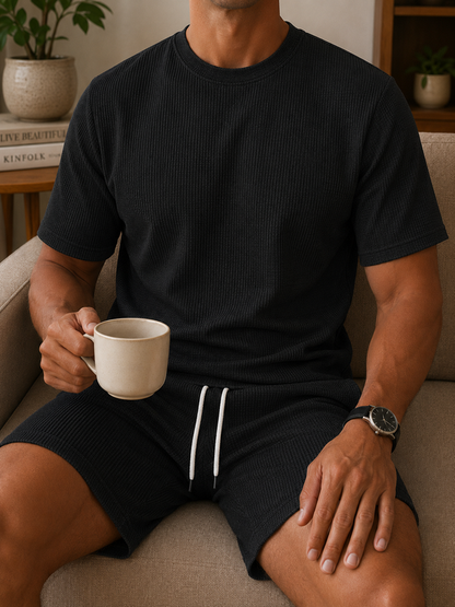 SEPTEMBER - I AM A GRUMPY OLD MAN - BIRTHDAY CASUAL SUIT FOR MEN - DTSM09 (SKU2607-235-09)| Waffle casual suit M13