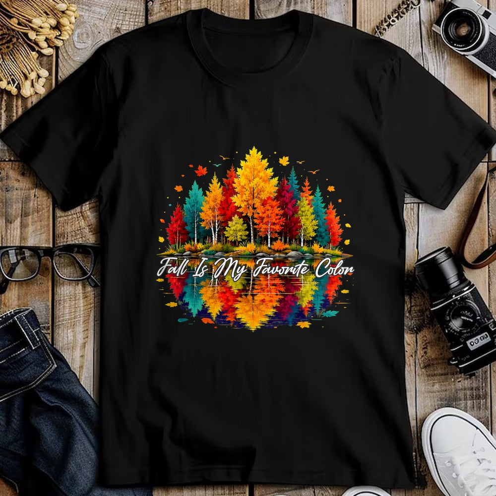 Best Thanksgiving Family Shirt , Funny Thanksgiving UnisexT-Shirt/Hoodie/Sweatshirt HLT00 - Vintage Autumn Leaves Funny Fall is My Favorite Color T-Shirt