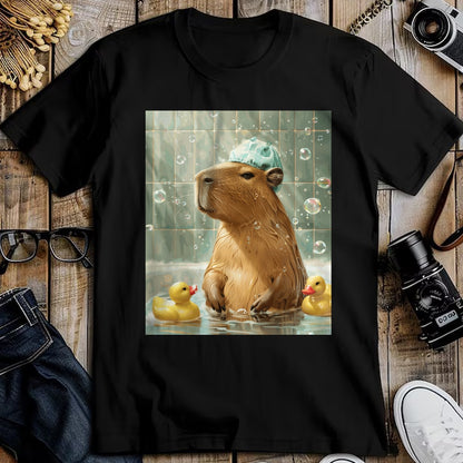 Cute Capybara Shirt, Funny Capybara Unisex T-Shirt/Hoodie/Sweatshirt HLT00 - Funny Graphic Capybara Long Sleeve T-Shirt (18)