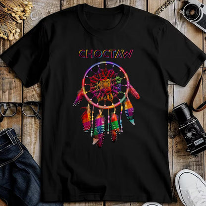 Native American T-Shirts, Vintage Native American Unisex T-Shirt/Hoodie/Sweatshirt HLT00 - Choctaw Native American Indian Colorful Dreamcatcher Tribal