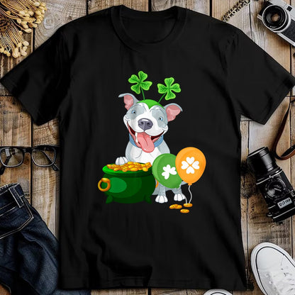 Patrick Day Shirts for Family, Funny Patrick Day shirts, st patrick's day Unisex T-Shirt/Hoodie/Sweatshirt HLT00 - Pitbull Dog Irish Leprechaun Balloon Saint St Patrick Day T-Shirt