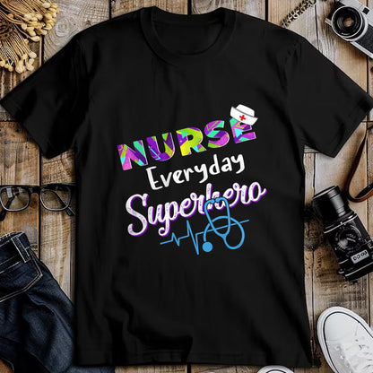 Funny Nurse Shirt, Nurse Unisex T-Shirt/Hoodie/Sweatshirt HLT00 - Nurse Every Day Superhero Coloring International Nurses Day T-Shirt