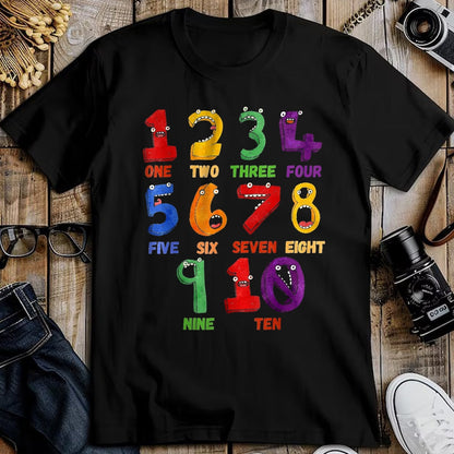 Best Student Shirt, Funny Back To School UnisexT-Shirt/Hoodie/Sweatshirt HLT00 - Learning Math Numbers Counting Funny Back to School Teacher T-Shirt, Women, Black, Small
