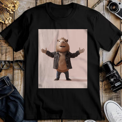Cute Capybara Shirt, Funny Capybara Unisex T-Shirt/Hoodie/Sweatshirt HLT00 - Funny Graphic Capybara Long Sleeve T-Shirt (14)