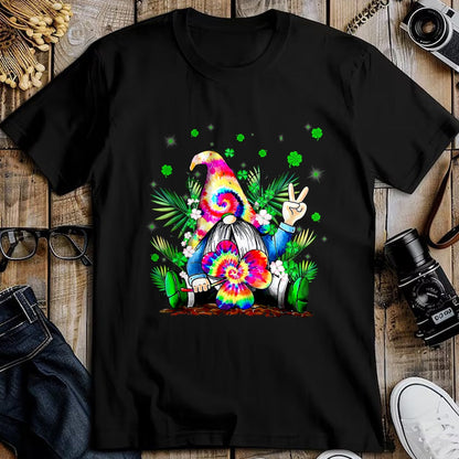 Patrick Day Shirts for Family, Funny Patrick Day shirts, st patrick's day Unisex T-Shirt/Hoodie/Sweatshirt HLT00 - Irish Gnome Tie Dye Shamrock St Patrick Day Peace Love Luck T-Shirt