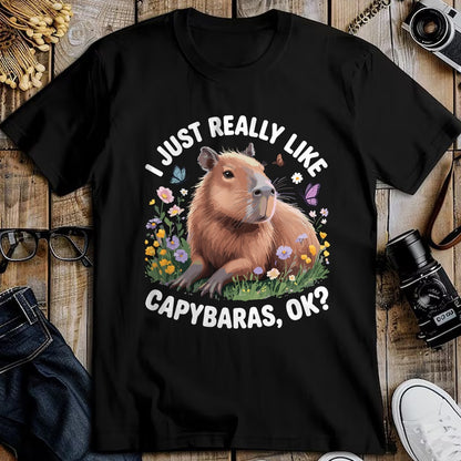 Cute Capybara Shirt, Funny Capybara Unisex T-Shirt/Hoodie/Sweatshirt HLT00 - Funny Capybara Art for Men Women Kids Capybara Lover T-Shirt
