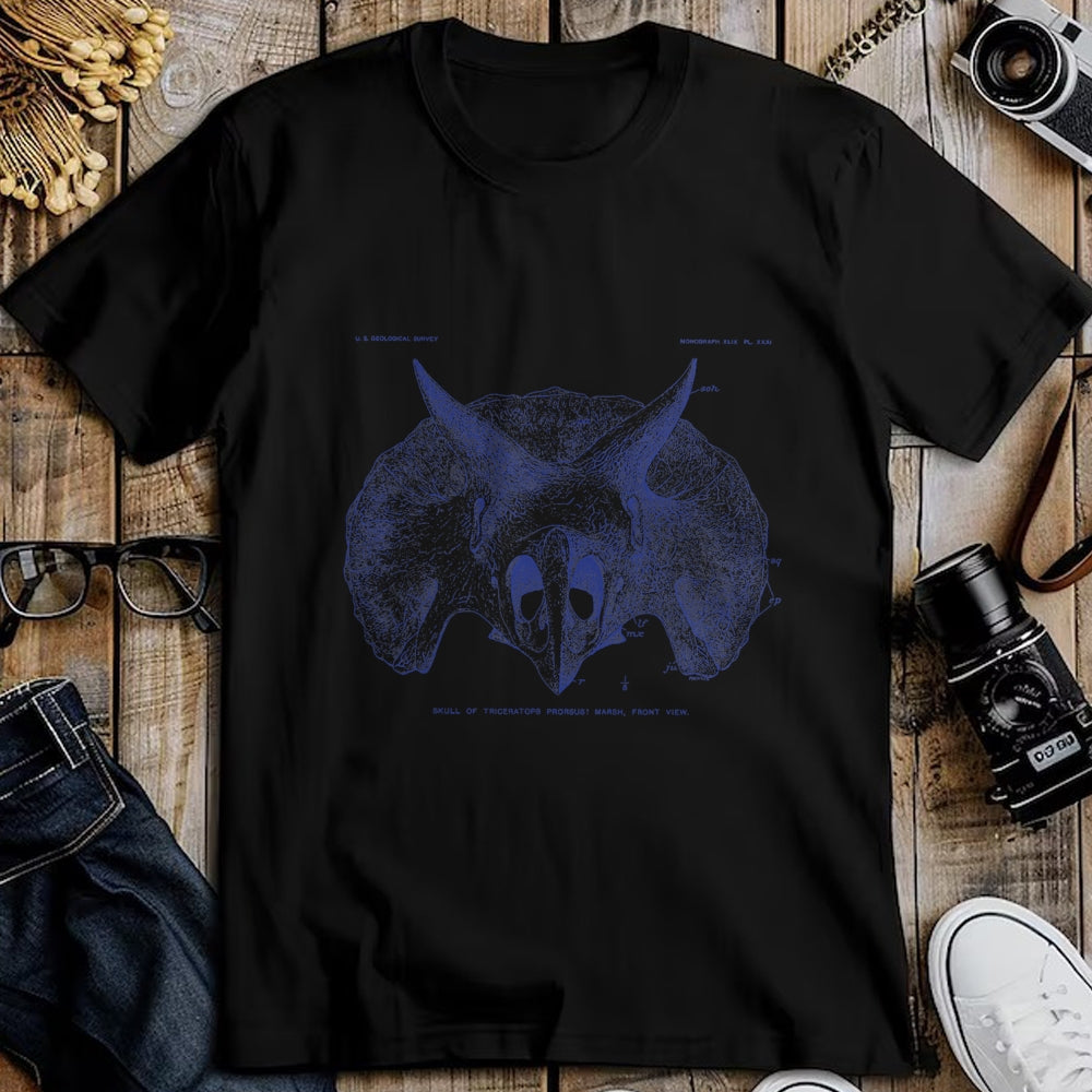 Best Dinosaur Lover Shirt, Funny Dinosaur UnisexT-Shirt/Hoodie/Sweatshirt HLT00 - Triceratops Skull - Vintage Dinosaur Paleontology Gift T-Shirt