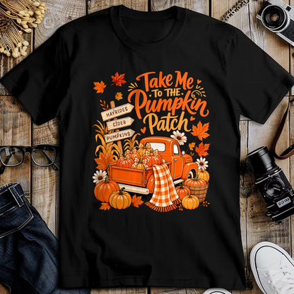 Best Thanksgiving Family Shirt , Funny Thanksgiving UnisexT-Shirt/Hoodie/Sweatshirt HLT00 - Take Me to The Pumpkin Patch Autumn Fall Vintage Truck T-Shirt