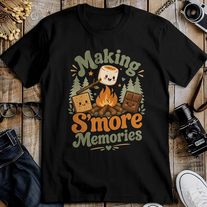 Funny Camping Shirt, Gift For Camping Lover Unisex T-Shirt/Hoodie/Sweatshirt HLT00 - Making Smores Campfire Cute Camping Family Adventure T-Shirt