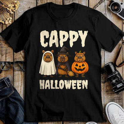 Cute Capybara Shirt, Funny Capybara UnisexT-Shirt/Hoodie/Sweatshirt HLT00 - Cappy Halloween Funny Capybara Ghost Witch Pumpkin Spooky T-Shirt