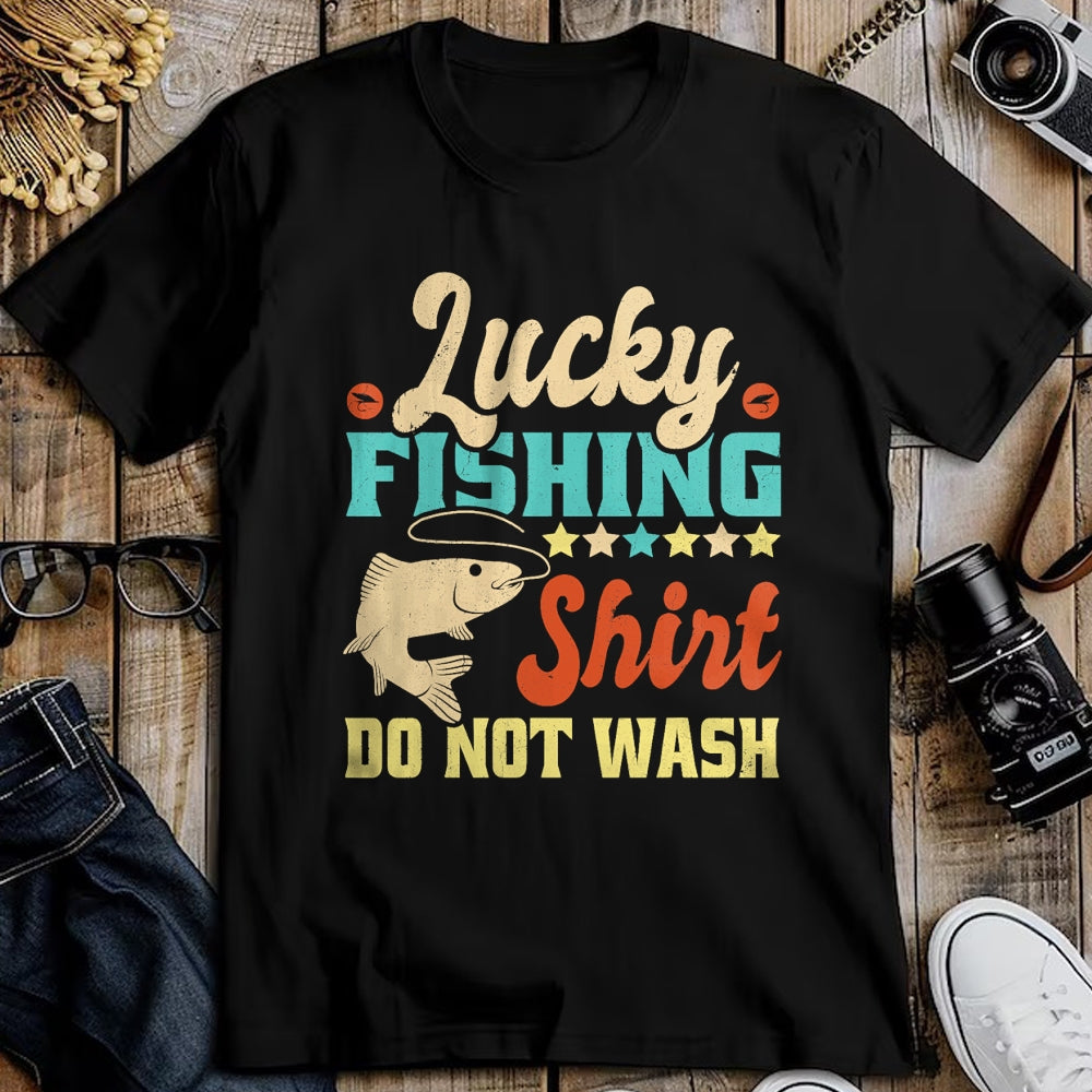 Gift for Dad Shirt, Funny Dad Unisex T-Shirt/Hoodie/Sweatshirt HLT00 – Funny My Lucky Fishing Shirt For Men Women Dad T-Shirt