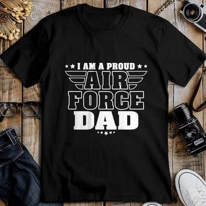 Gift for Dad Shirt, Funny Dad Unisex T-Shirt/Hoodie/Sweatshirt HLT00 – I Am A Proud Air Force Dad Patriotic Pride Military Father T-Shirt