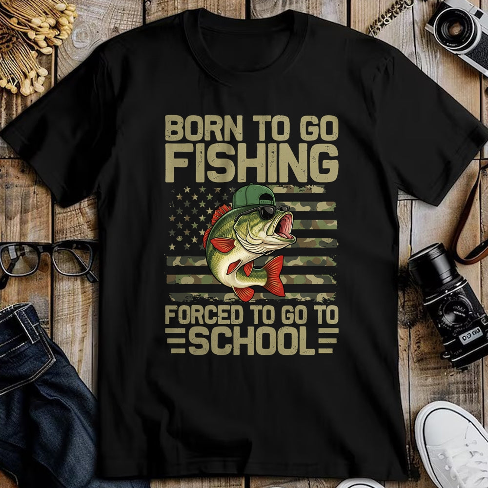 Funny Fishing Shirt, Gift For Fishing Lover Unisex T-Shirt/Hoodie/Sweatshirt HLT00 - Born to Go Fishing Bass Fish Funny Fisherman Boys Kids Men T-Shirt