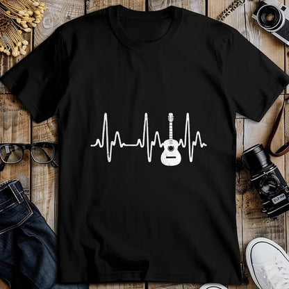 Guitar Lover Shirt, Funny Guitar UnisexT-Shirt/Hoodie/Sweatshirt HLT00 - Acoustic Guitar Heartbeat Shirt - Guitar Musician T-Shirt