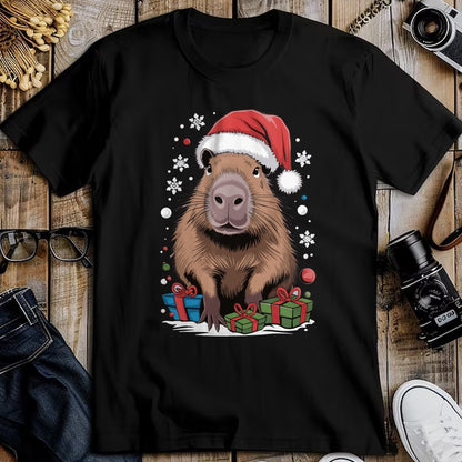 Cute Capybara Shirt, Funny Capybara Unisex T-Shirt/Hoodie/Sweatshirt HLT00 - Capybara Christmas Long Sleeve T-Shirt (4)