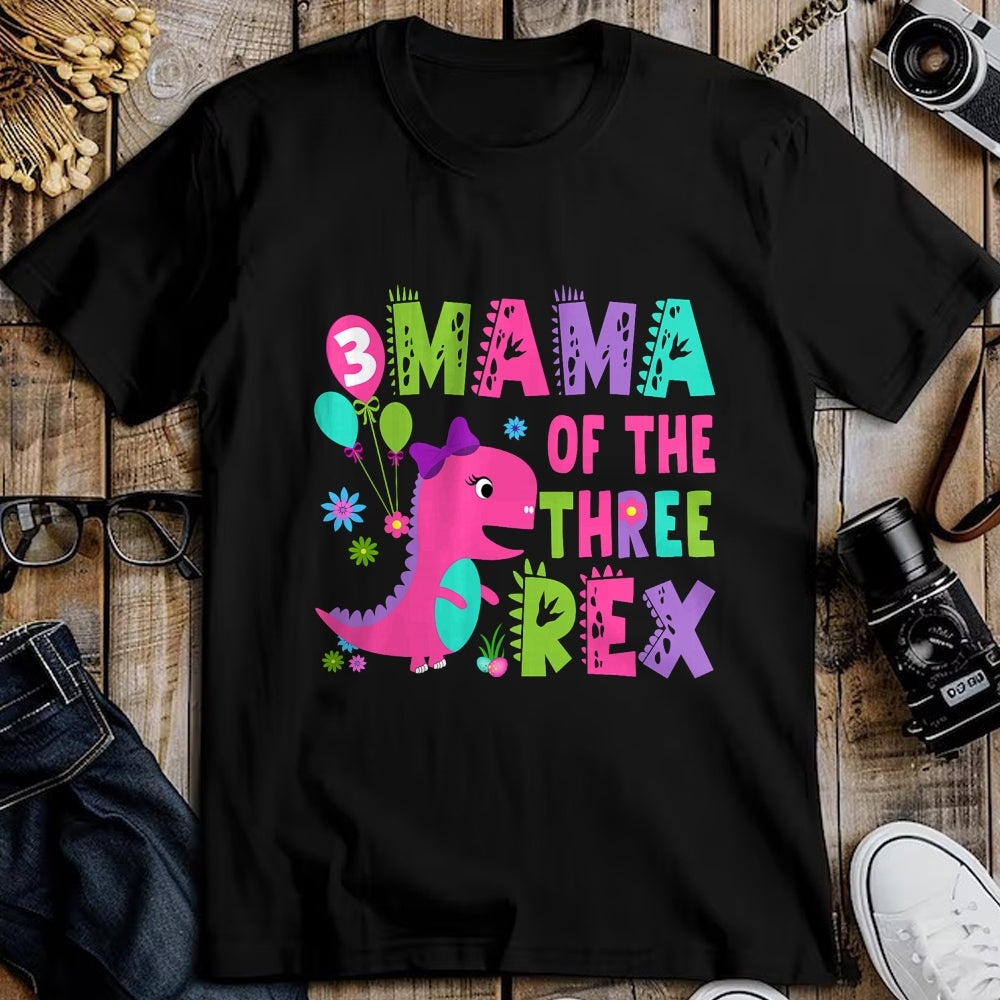 Best Dinosaur Lover Shirt, Funny Dinosaur UnisexT-Shirt/Hoodie/Sweatshirt HLT00 - Mama of The Three Rex Dinosaur T-Rex 3rd Birthday Boy T-Shirt