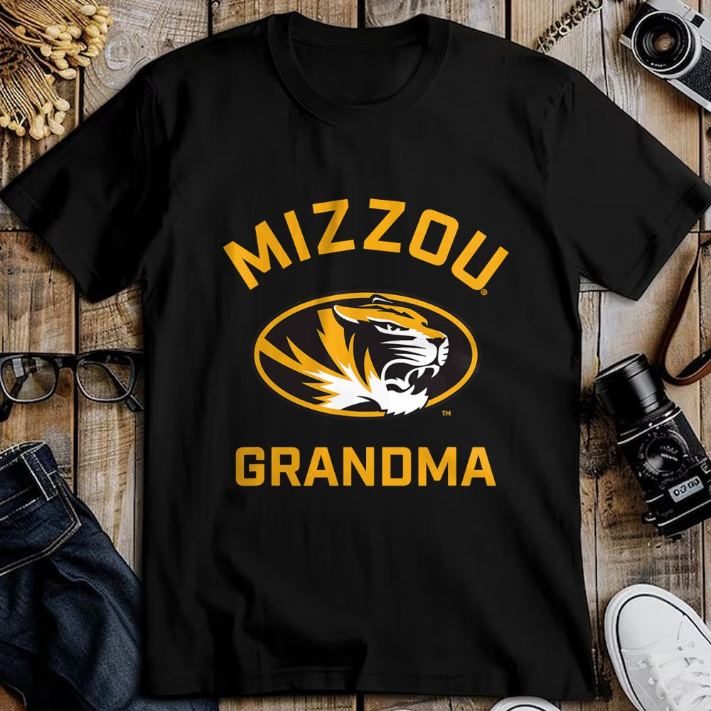 Best Grandma Shirt, Proud Grandma Unisex T-Shirt/Hoodie/Sweatshirt HLT00 - University of Missouri Mizzou Tigers Arched Grandma T-Shirt