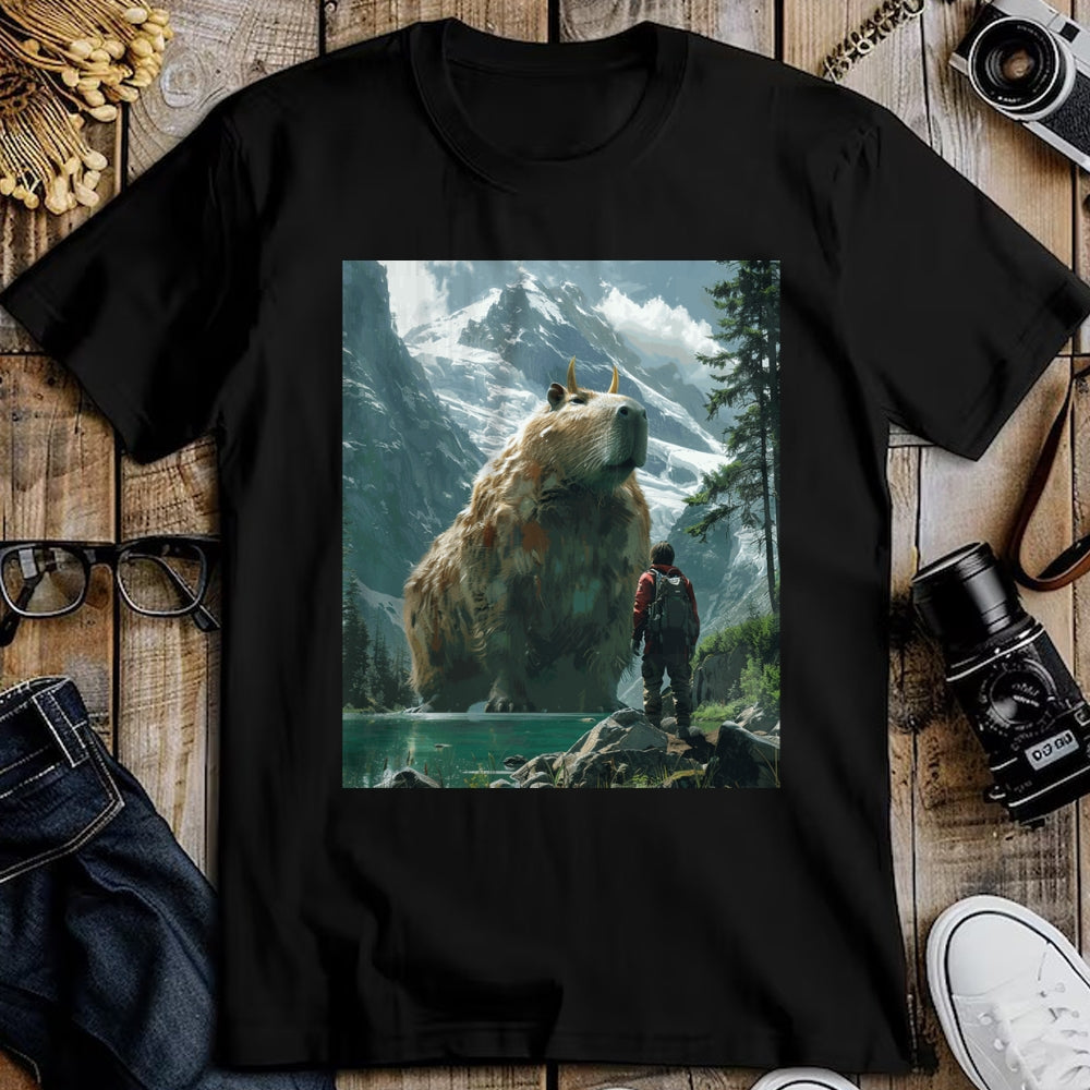 Cute Capybara Shirt, Funny Capybara Unisex T-Shirt/Hoodie/Sweatshirt HLT00 - Funny Graphic Capybara Long Sleeve T-Shirt (1)