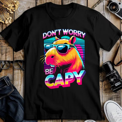 Cute Capybara Shirt, Funny Capybara Unisex T-Shirt/Hoodie/Sweatshirt HLT00 - Cool Retro Capybara Long Sleeve T-Shirt