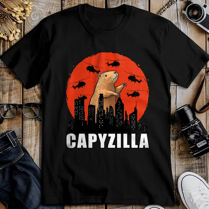 Cute Capybara Shirt, Funny Capybara Unisex T-Shirt/Hoodie/Sweatshirt HLT00 - Capybara Shirt Funny Capybara Rodent Capyzilla Funny T-Shirt