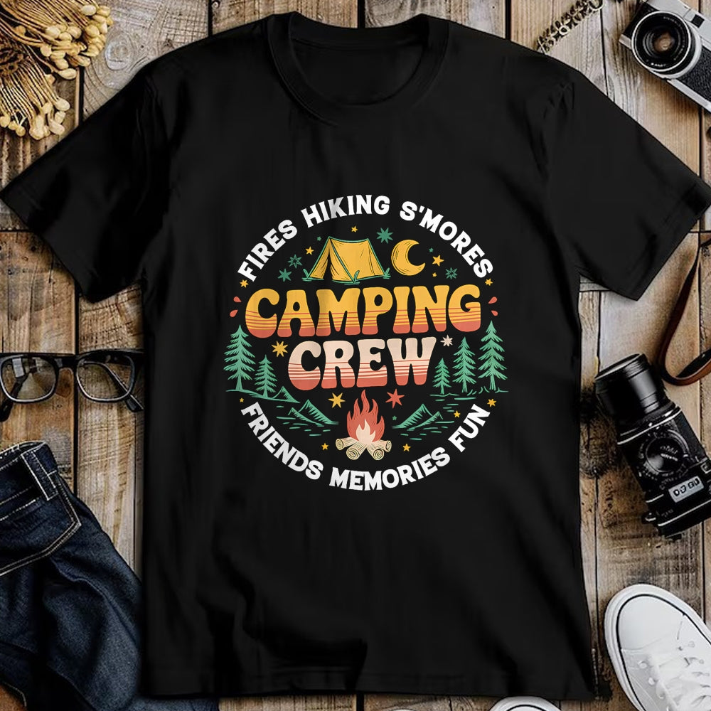 Funny Camping Shirt, Gift For Camping Lover Unisex T-Shirt/Hoodie/Sweatshirt HLT00 - Camping Crew Family Matching Group Friends Men Women Kid T-Shirt