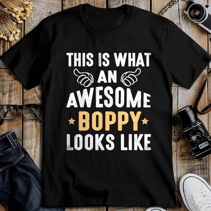Best Wife Shirt, Wife and Husband Unisex T-Shirt/Hoodie/Sweatshirt HLT00 - This Is What An Awesome Boppy Looks Like Grandpa Dad Husband T-Shirt