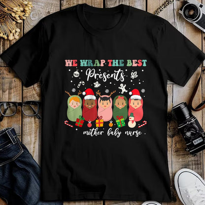 Funny Nurse Shirt, Nurse Unisex T-Shirt/Hoodie/Sweatshirt HLT00 - Mother Baby Nurse Christmas Postpartum Nursing NP RN Squad T-Shirt
