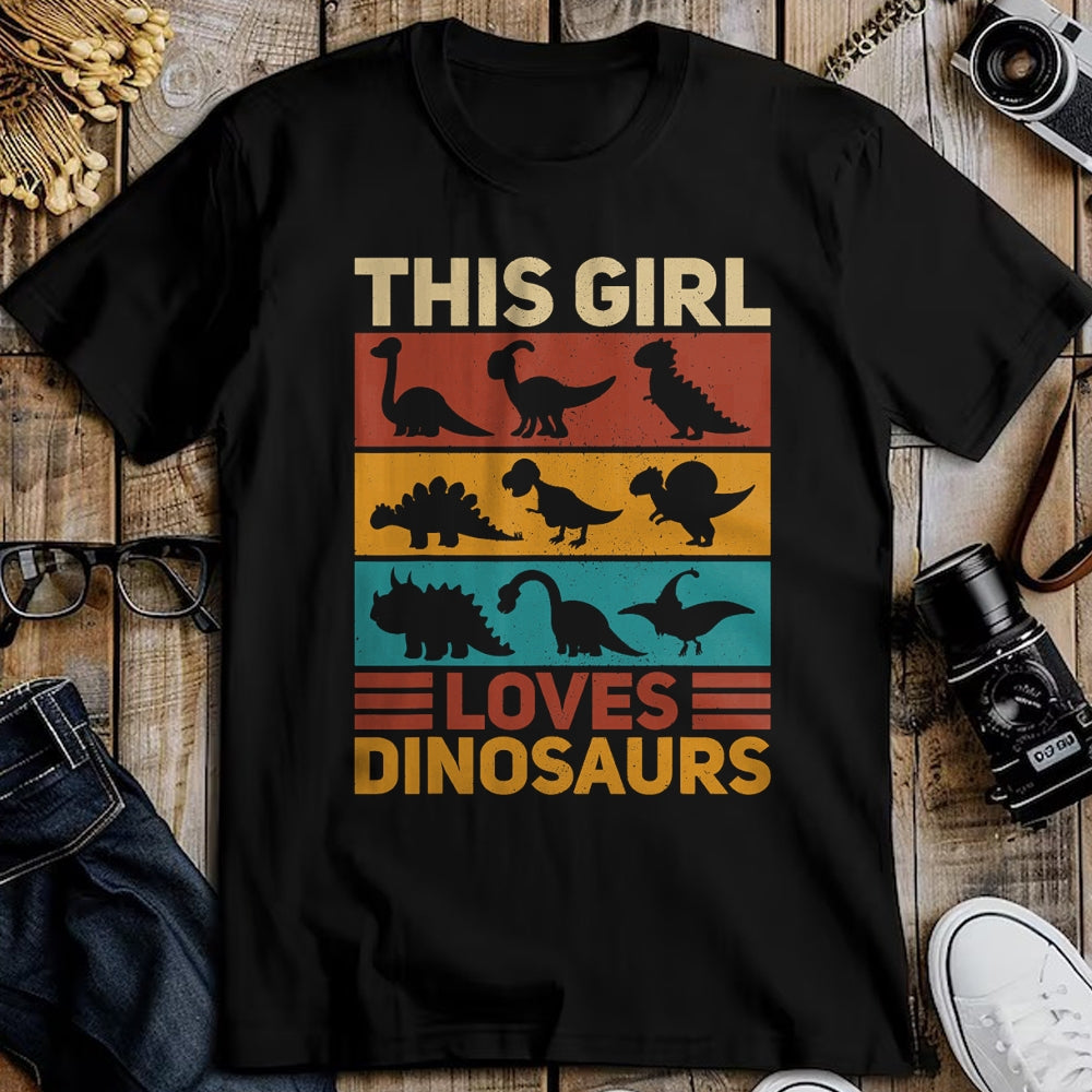 Best Dinosaur Lover Shirt, Funny Dinosaur UnisexT-Shirt/Hoodie/Sweatshirt HLT00 - This Girl Loves Dinosaurs Vintage Dinosaur Outfit Dinosaur T-Shirt