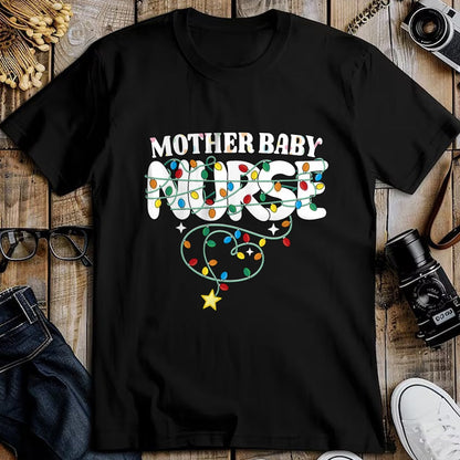 Funny Nurse Shirt, Nurse Unisex T-Shirt/Hoodie/Sweatshirt HLT00 - Mother Baby Nurse Christmas Tree Mom Baby Nurse Xmas Party T-Shirt