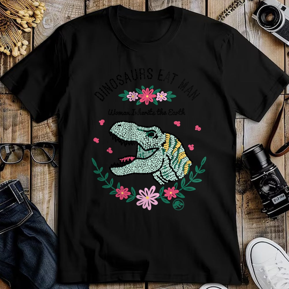 Best Dinosaur Lover Shirt, Funny Dinosaur UnisexT-Shirt/Hoodie/Sweatshirt HLT00 - Jurassic Park Dinos Eat Man Women Inherit The Earth T-Shirt Small