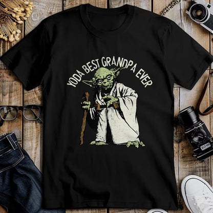 Best Grandpa Shirt, Proud Grandpa Unisex T-Shirt/Hoodie/Sweatshirt HLT00 - Star Wars Yoda Best Grandpa Ever Portrait Disney+ T-Shirt