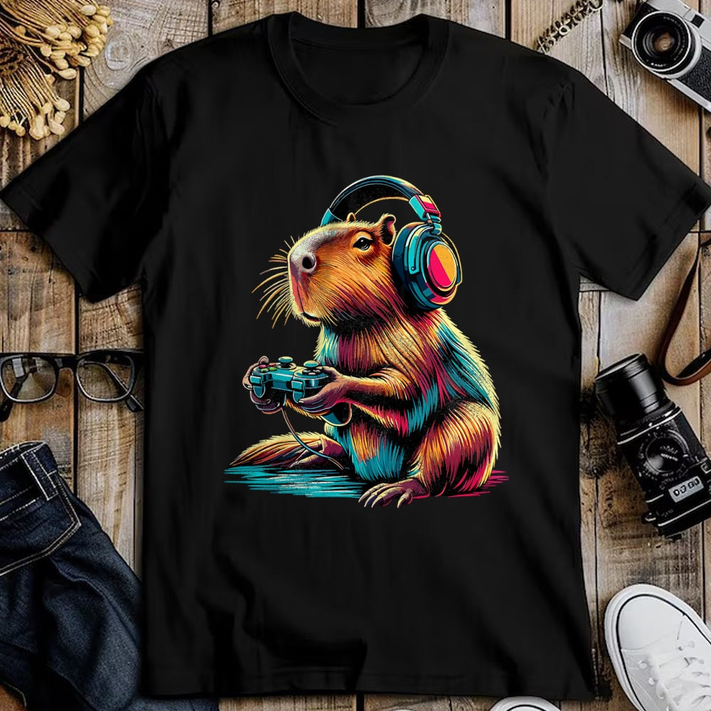 Cute Capybara Shirt, Funny Capybara UnisexT-Shirt/Hoodie/Sweatshirt HLT00 - Capybara Funny Video Games Capybara T-Shirt