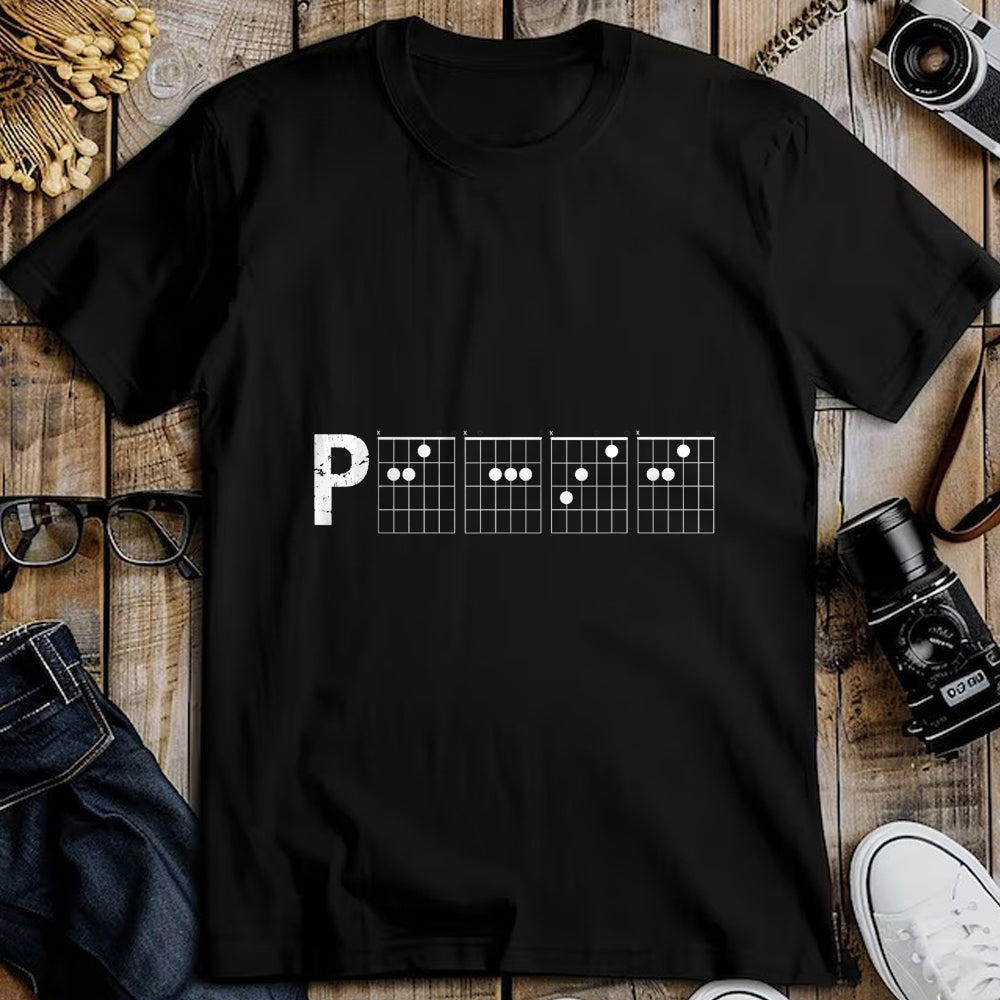 Guitar Lover Shirt, Funny Guitar UnisexT-Shirt/Hoodie/Sweatshirt HLT00 - Guitar Chord Shirt Tab Funny Peace Word Made of Chords T-Shirt