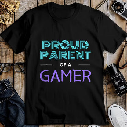 Gift for Dad Shirt, Funny Dad Unisex T-Shirt/Hoodie/Sweatshirt HLT00 – Proud Parent Of A Gamer - Fathers Day Mothers Day Gamer Kid T-Shirt