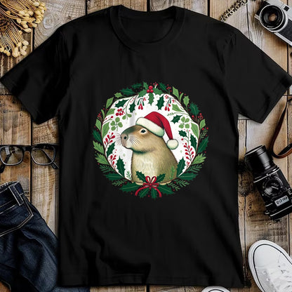 Cute Capybara Shirt, Funny Capybara Unisex T-Shirt/Hoodie/Sweatshirt HLT00 - Capybara Christmas illustration Long Sleeve T-Shirt (1)