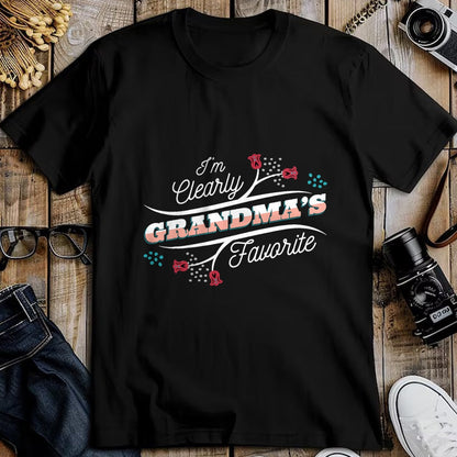 Best Grandpa Shirt, Proud Grandpa Unisex T-Shirt/Hoodie/Sweatshirt HLT00 -I'm Clearly Grandma's Favorite Granddaughter Grandma, T-Shirt