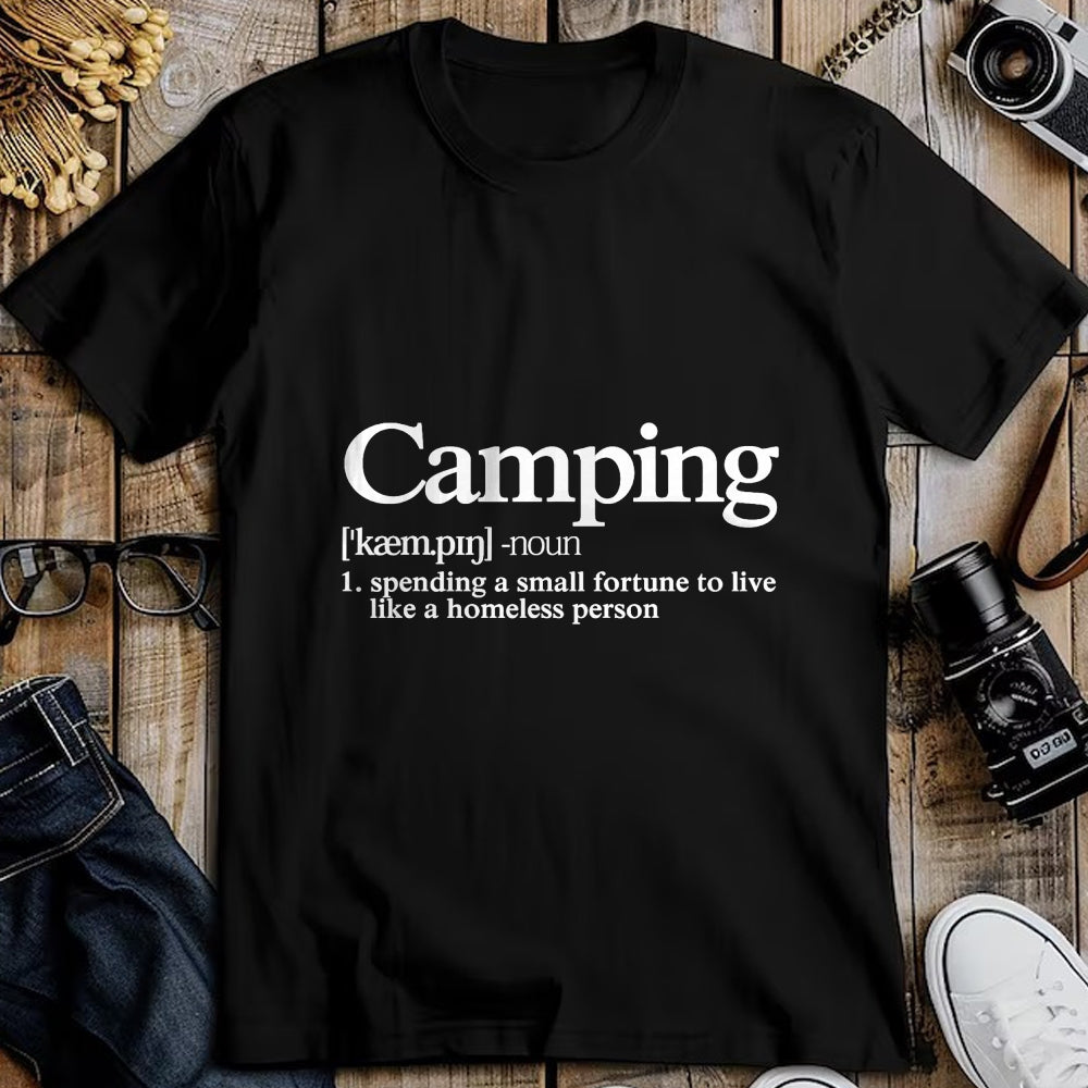 Funny Camping Shirt, Gift For Camping Lover Unisex T-Shirt/Hoodie/Sweatshirt HLT00 - Camping Definition Funny Camper Saying T-Shirt