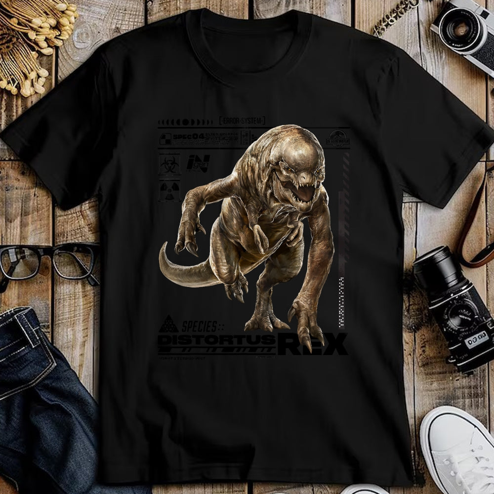Best Dinosaur Lover Shirt, Funny Dinosaur UnisexT-Shirt/Hoodie/Sweatshirt HLT00 - Jurassic World Rebirth Distortus Rex Ingen Species File T-Shirt