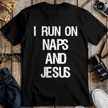Christian Tee, Christian Faith Unisex T-Shirt/Hoodie/Sweatshirt HLT00 - Funny Run On Nap & Jesus Christ Sayings Christian T-Shirt (1)