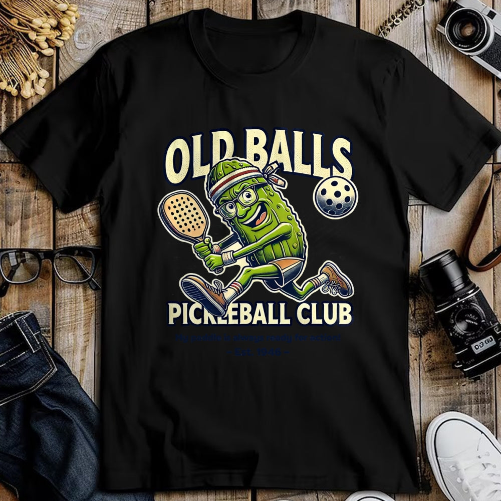 Funny Pickleball Shirt, Pickleball Lover Unisex T-Shirt/Hoodie/Sweatshirt HLT00 - Funny 80th Birthday Pickleball Men Born 1946 Pickle Dad T-Shirt