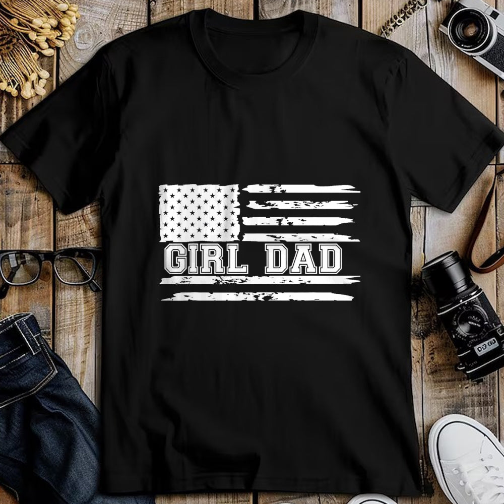 Gift for Dad Shirt, Funny Dad Unisex T-Shirt/Hoodie/Sweatshirt HLT00 – Proud Dad Of Girls Father of Girls For Dad Xmas Fathers Day T-Shirt