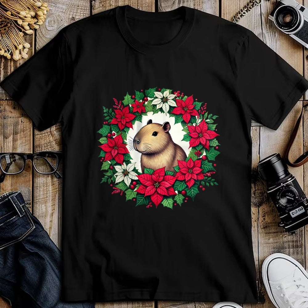 Cute Capybara Shirt, Funny Capybara UnisexT-Shirt/Hoodie/Sweatshirt HLT00 - Capybara Christmas illustration Long Sleeve T-Shirt