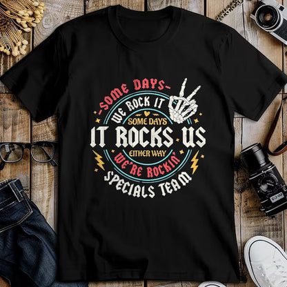 Best Student Shirt, Funny Back To School UnisexT-Shirt/Hoodie/Sweatshirt HLT00 - Some Days We Rock It Specials Team PE Back to School T-Shirt, Men, Black, Large