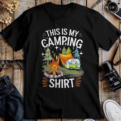 Funny Camping Shirt, Gift For Camping Lover Unisex T-Shirt/Hoodie/Sweatshirt HLT00 - Funny This is My Camping Shirt for Camper Camping Men Women T-Shirt, Men, Black, 3X-Large